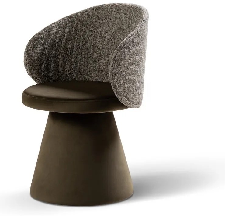 Sötétzöld bársony fotel Inez – Micadoni