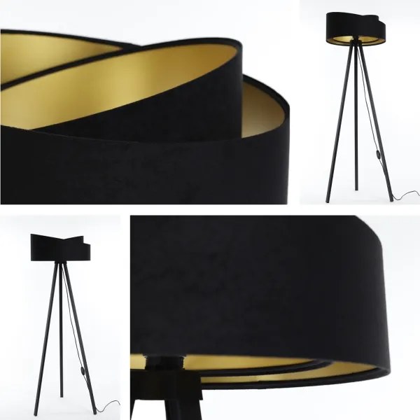 Állólámpa GALAXY 1xE27/60W/230V fekete/wenge