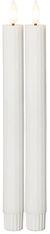 LED gyertya szett 2 db-os (magasság 25 cm) Flamme Stripe – Star Trading
