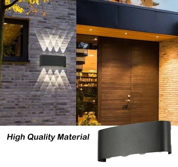 Brilagi - LED kültéri fali lámpatest FLAREBOX LED/8W/230V fekete IP65