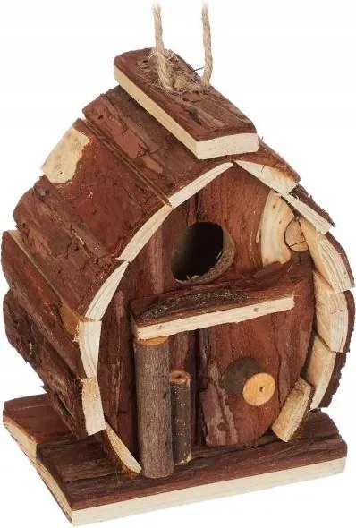 Dekoratív madárház rusztikus fa Gr123