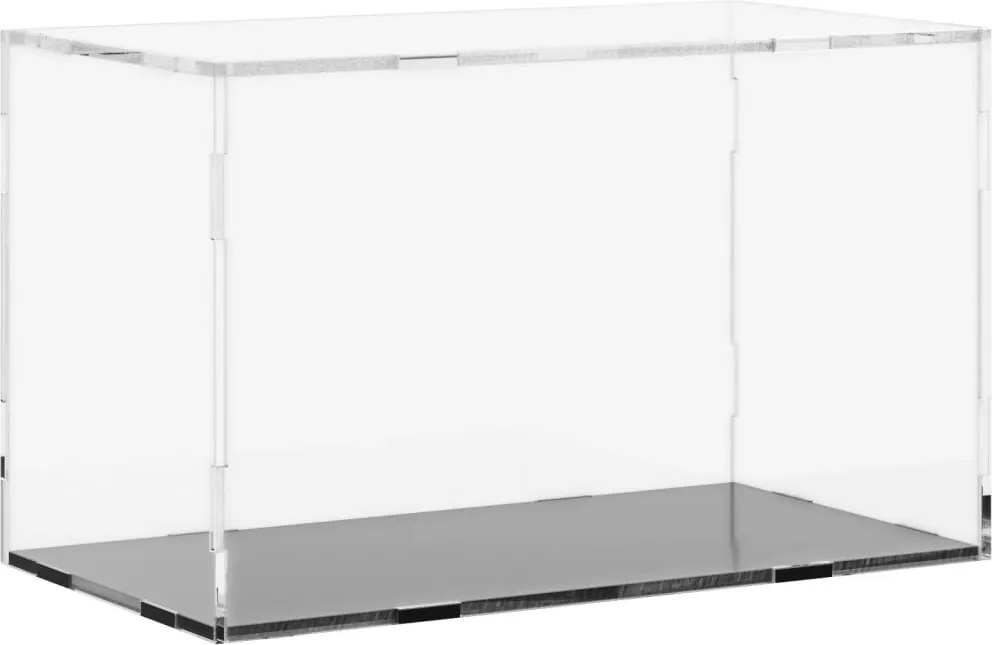 vidaXL átlátszó akril kiállító doboz 31x17x19 cm