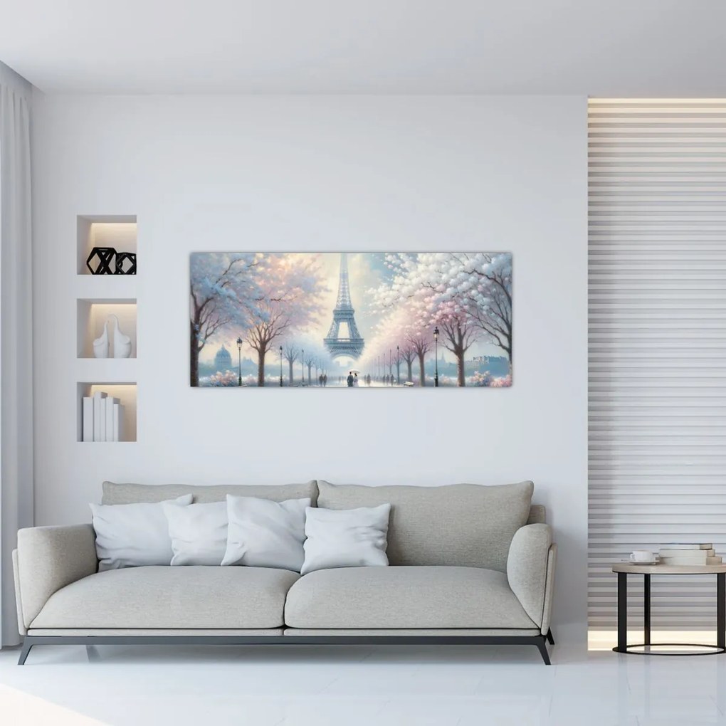 Kép - Párizsi festmény (120x50 cm)