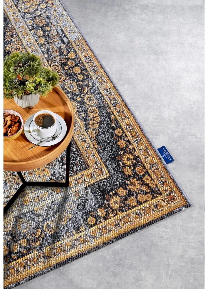 Antracitszürke-aranyszínű kültéri szőnyeg 200x285 cm Martha – Villeroy&amp;Boch