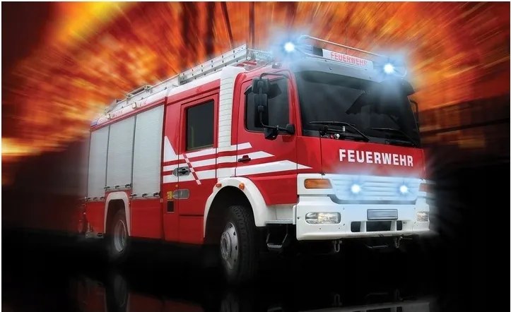 Fotótapéta Tűzoltó Tűzoltóautó Gyermek 254x184