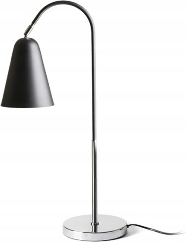 Rendl Garbo asztali lámpa fekete/króm, illesztéses, E27, 28W, modern design