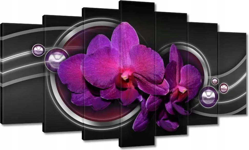 Vászonkép 140x80 Lila orchidea