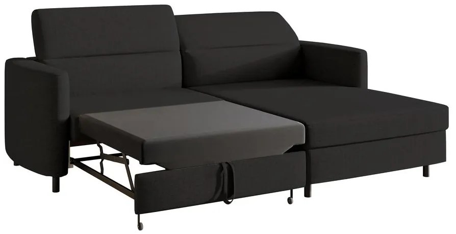 Sarokkanapé Buchu (J) (fekete + fekete). Akció -15%. 1099797