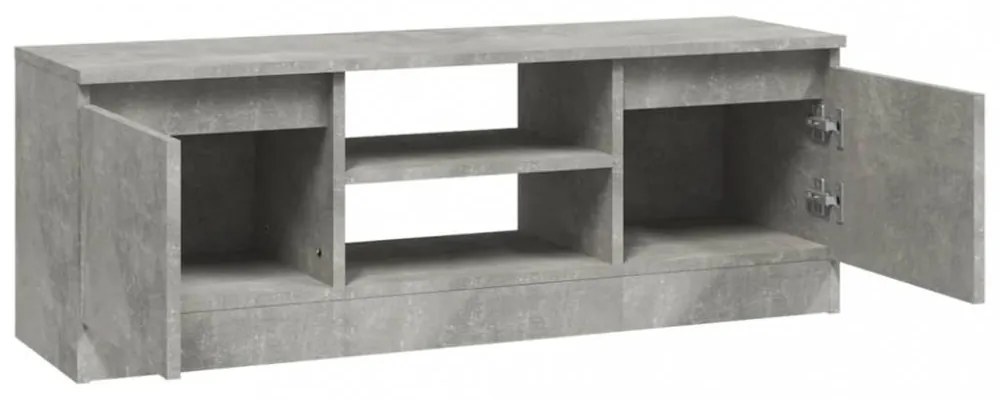 betonszürke TV-szekrény ajtóval 102 x 30 x 36 cm