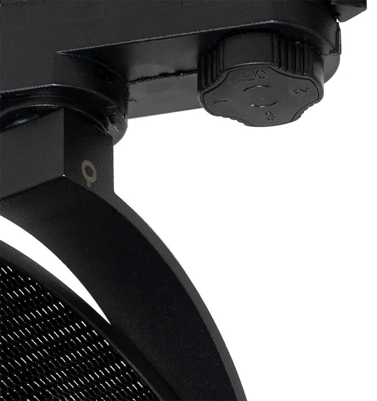 Modern 3 fázisú sínlámpa fekete - Master 111 Honey