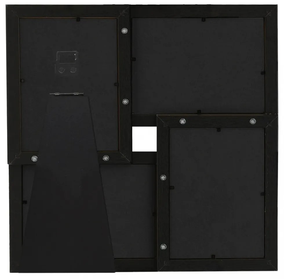 fekete MDF fényképkeretszett 4 db 10 x 15 cm-es képhez