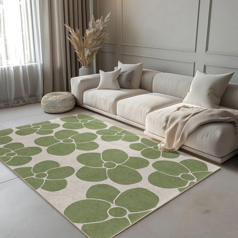 Zöld mosható futószőnyeg 60x230 cm Green Meadow – Mila Home