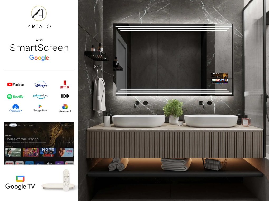 Tükör LED világítással M17