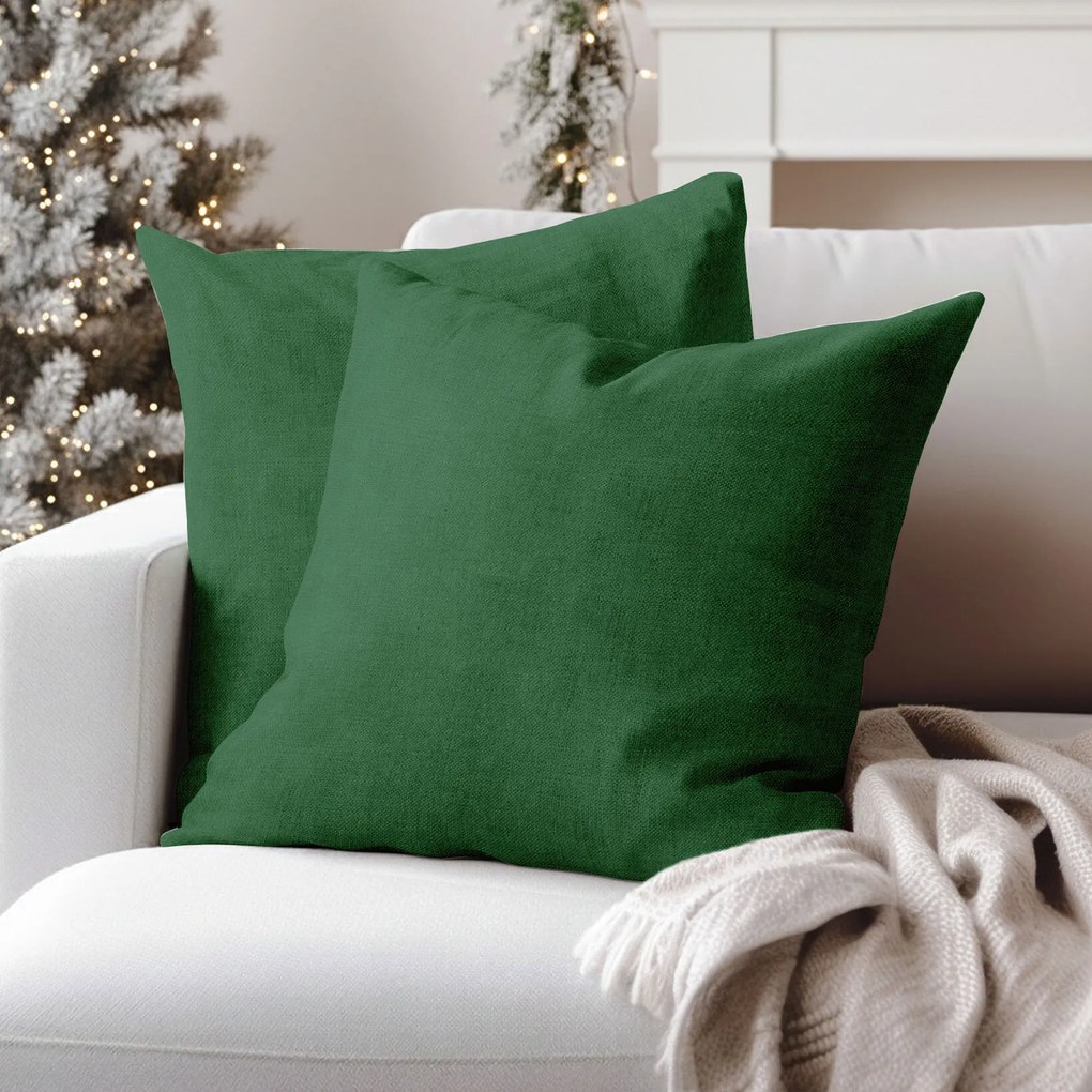 Goldea dekoratív párnahuzat malaga - sötétzöld 40 x 40 cm