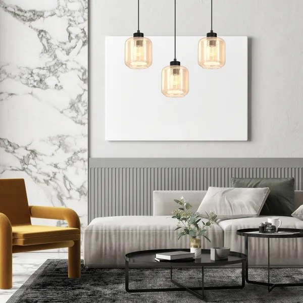 Csillár zsinóron SOMBRA 3xE27/60W/230V bézs