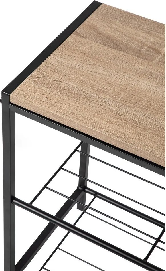 Fekete acél cipőtartó 63x44x30 cm Asten – Bonami Essentials