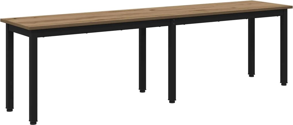 vidaXL pad Művészi tölgy 160 x 35 x 45 cm Faanyag