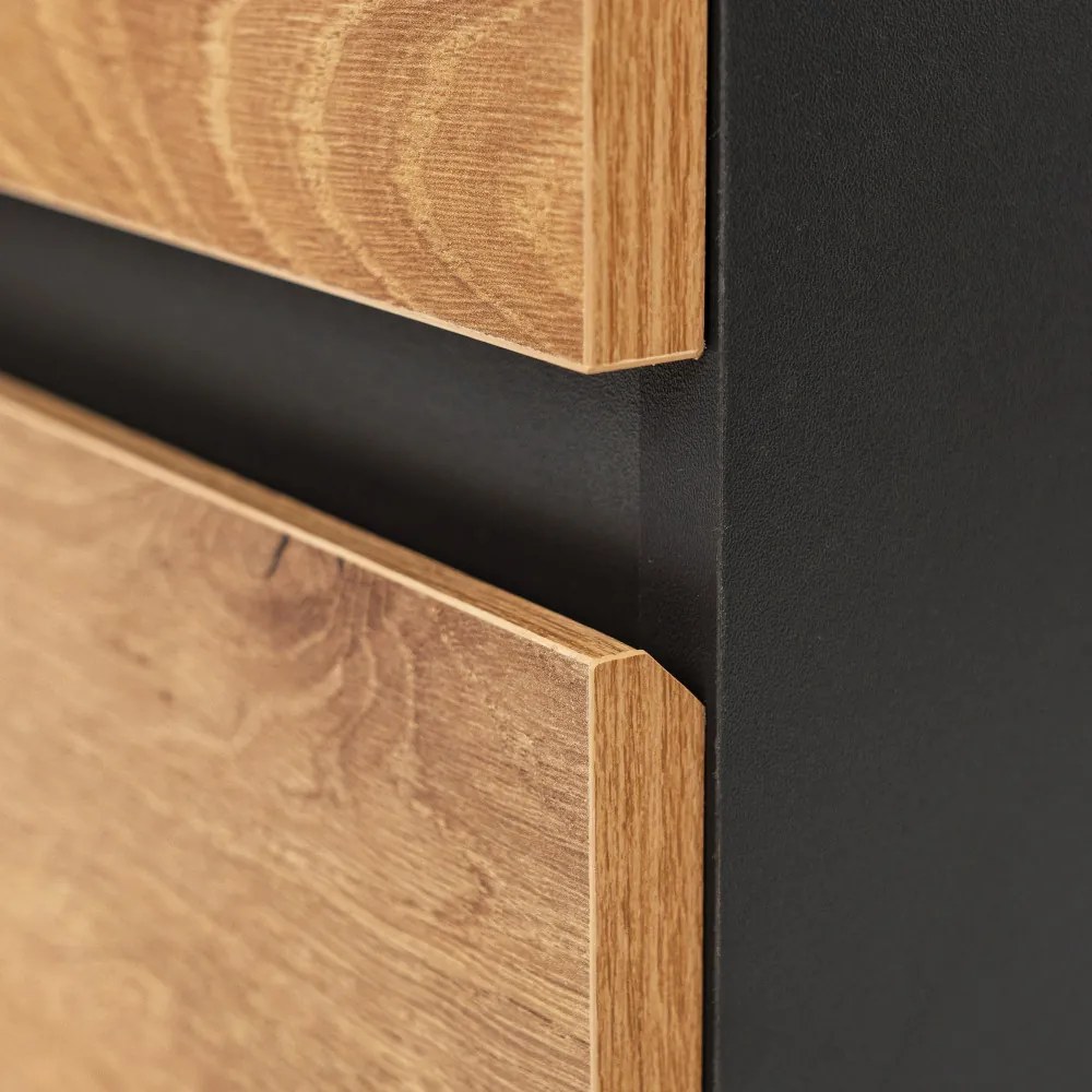 Vario Forte 80 alsó szekrény mosdóval antracit-tölgy