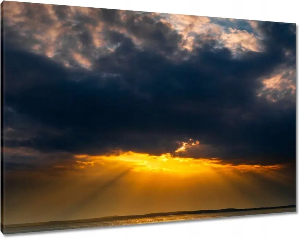 Képek 100x70 Tengeri felhők Nap