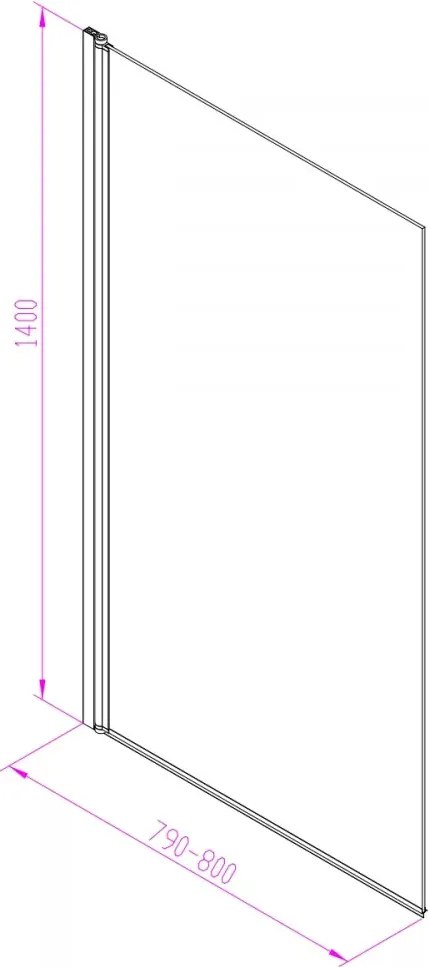 Eva 78x140 kádparaván