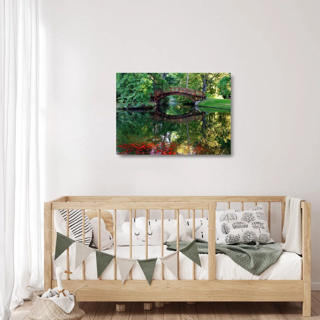 A folyó képe (üvegen) (70x50 cm)