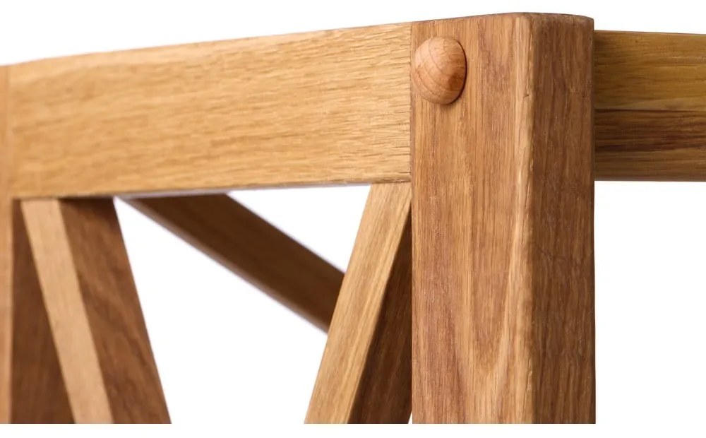 Natúr színű tölgyfa polcos állvány 70x198 cm X-Shelf – Unique Furniture
