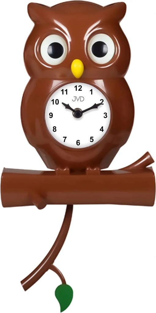 Jvd HE21.3 gyerek falióra bagoly inga 20x40 cm