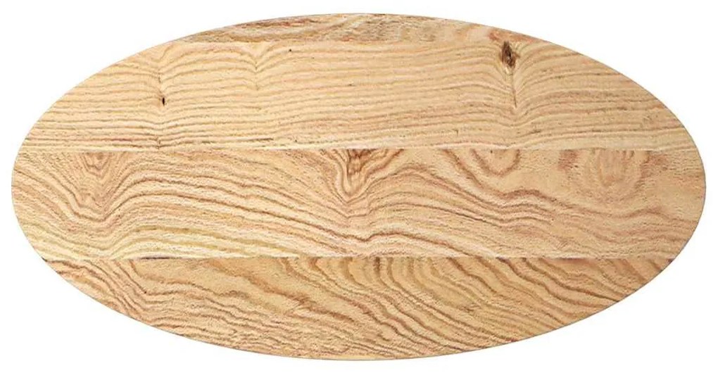 tömör akácfa ovális alakú asztallap 100 x 50 x 4 cm