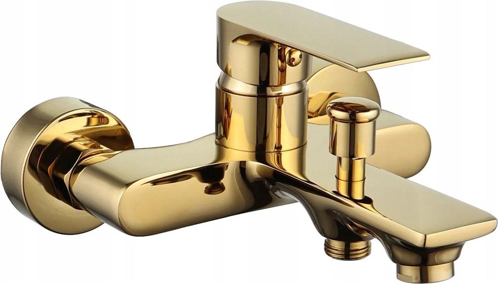 Egykaros fali kád-zuhany csaptelep Sea-Horse arany