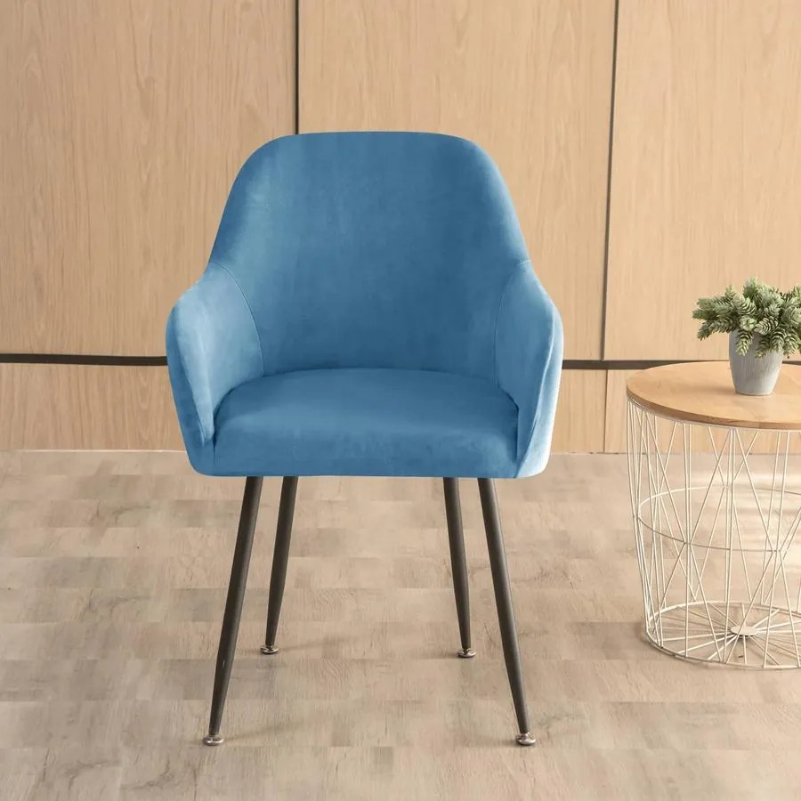 Nagy KagylószékHuzat (bársonyos, kék)