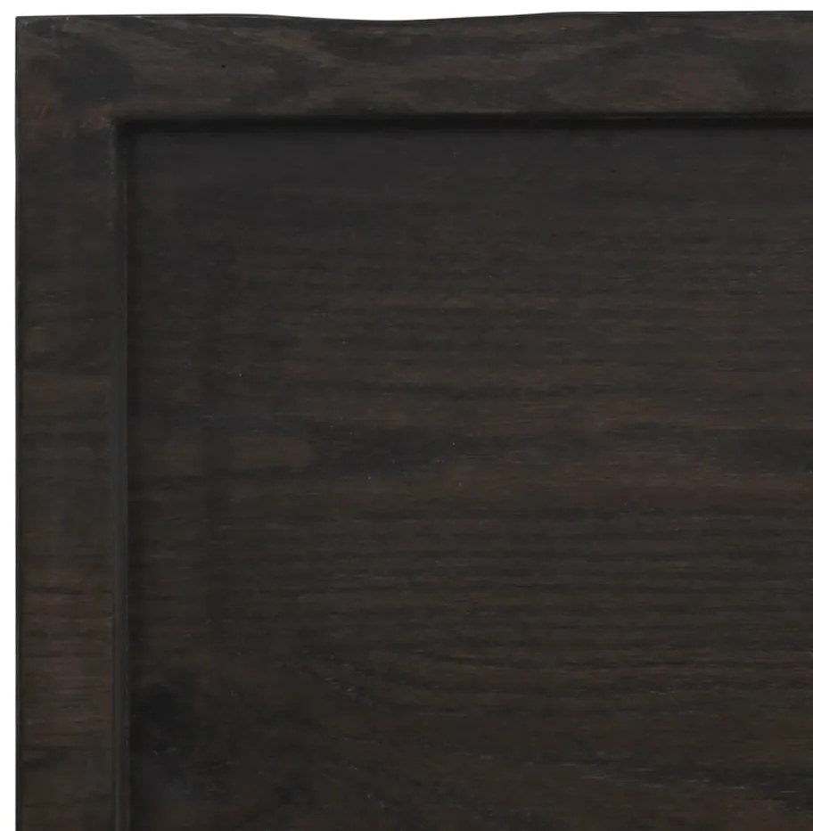 sötétbarna kezelt tömör asztallap 60x50x(2-4) cm