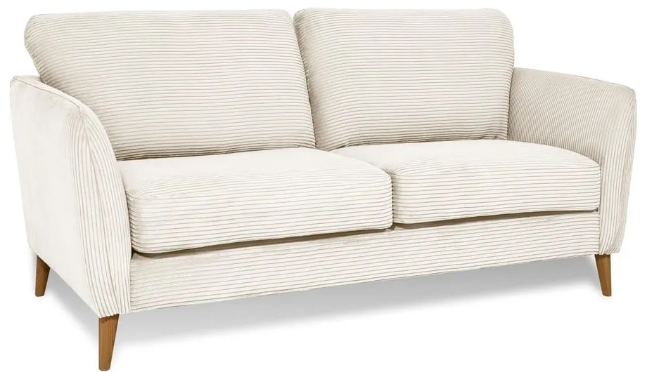 Fehér kordbársony kanapé 170 cm Paris – Scandic
