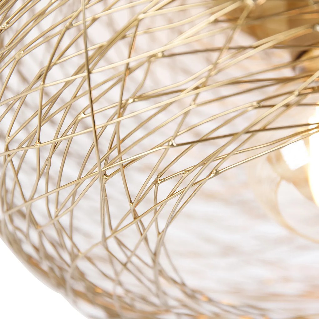 Okos mennyezeti lámpa arany ovális WiFi-vel G95 - Sarella