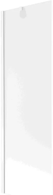Mexen Next, kádparaván 1 szárny 60 x 150 cm, fix szárny, 6 mm matt üveg, fehér profil, 895-060-000-00-30-20