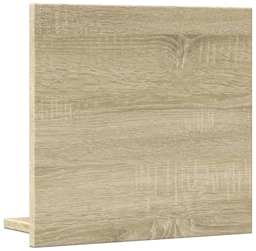 sonoma tölgy szerelt fa tükrös fürdőszobaszekrény 40x11x37 cm