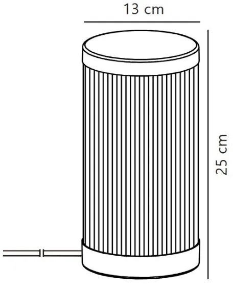 Nordlux - Kültéri asztali lámpa COUPAR 1xE27/25W/230V fekete