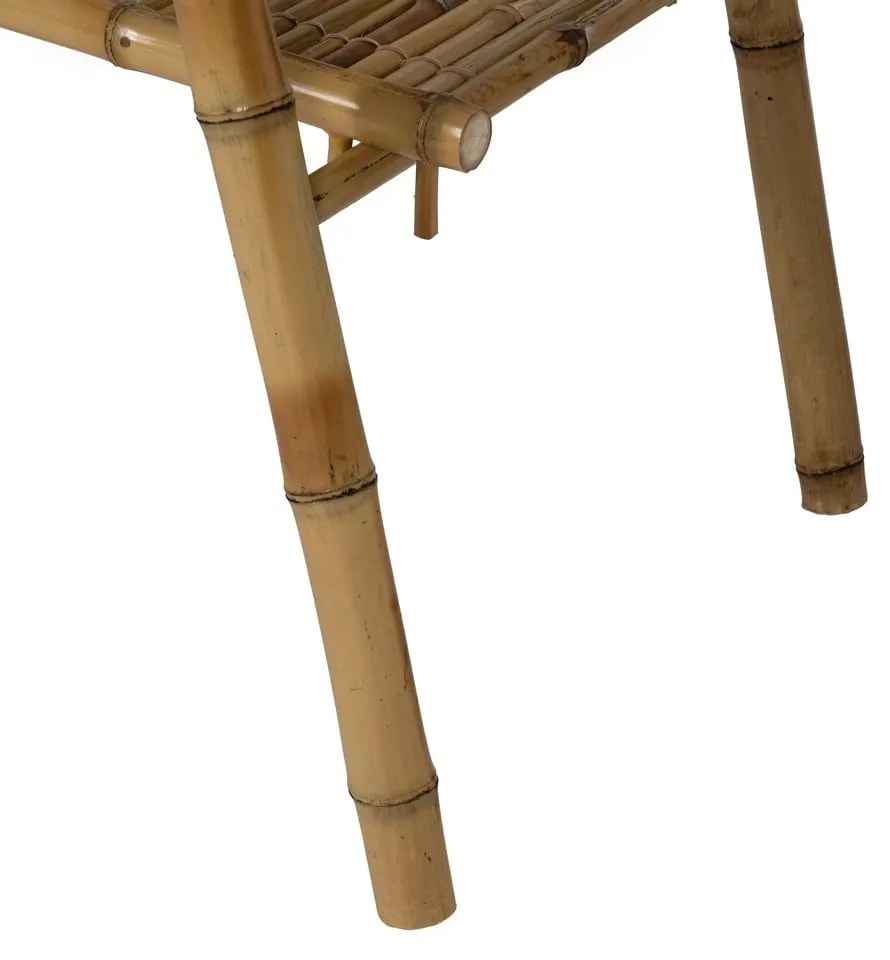 Natúr színű bambusz polcos állvány 78x165x40 cm Manali – Ixia