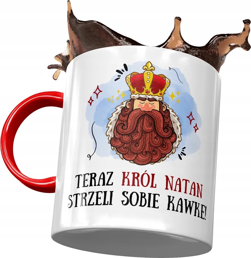 Piros Bögre Nátán Férj Kolléga Ajándék Nyomtatott Fotóval