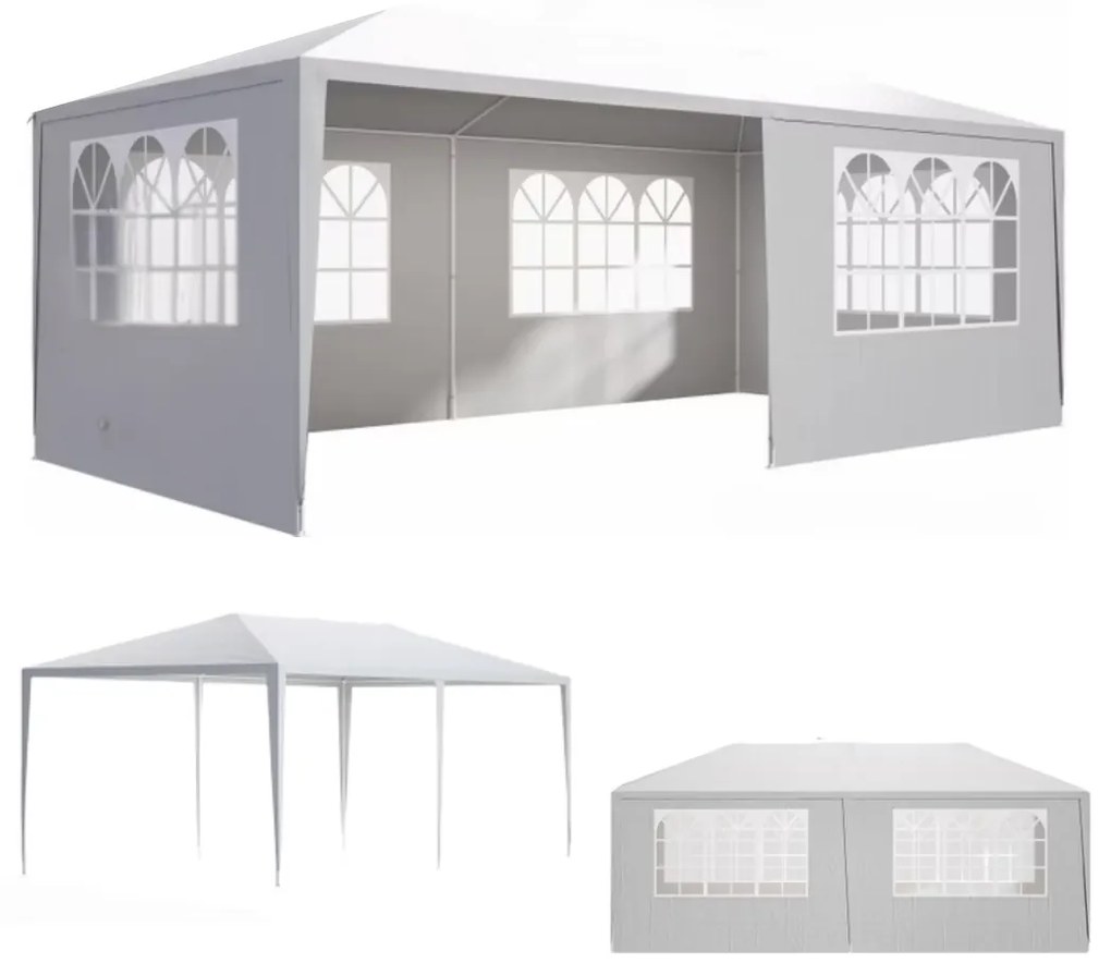 NEAPOL rendezvénysátor, 3x6m, fehér Jurhan