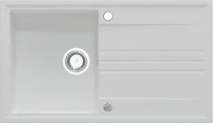 LUKA 1B 1D 860x500 gránit mosogató Fehér GRANMASTER