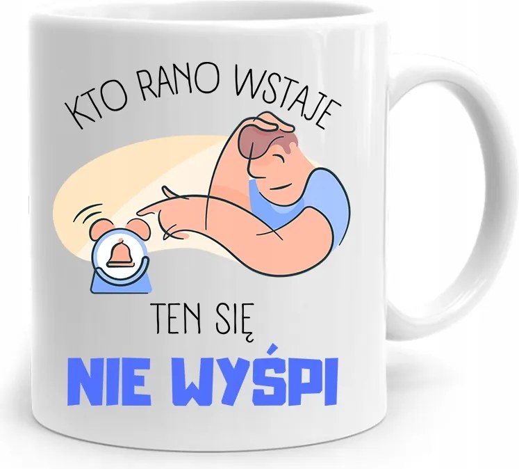 Bögre Ajándék Vicces Aki Reggel Felkel fényképes nyomattal