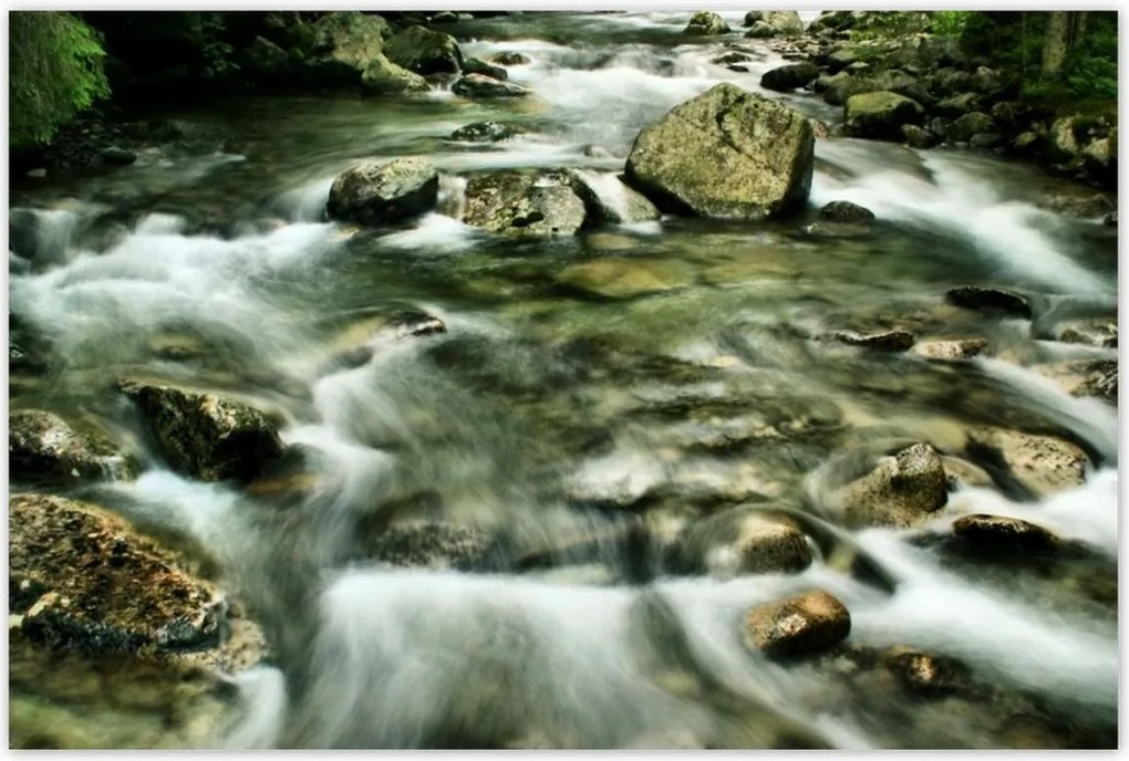 Poszterek 120x80 Folyó a Tátrában