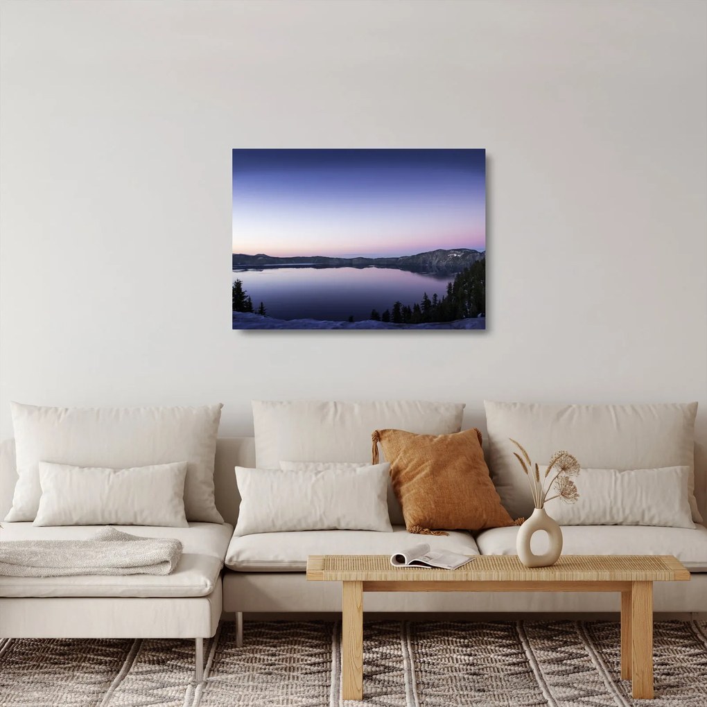 A tó képe (üvegen) (70x50 cm)