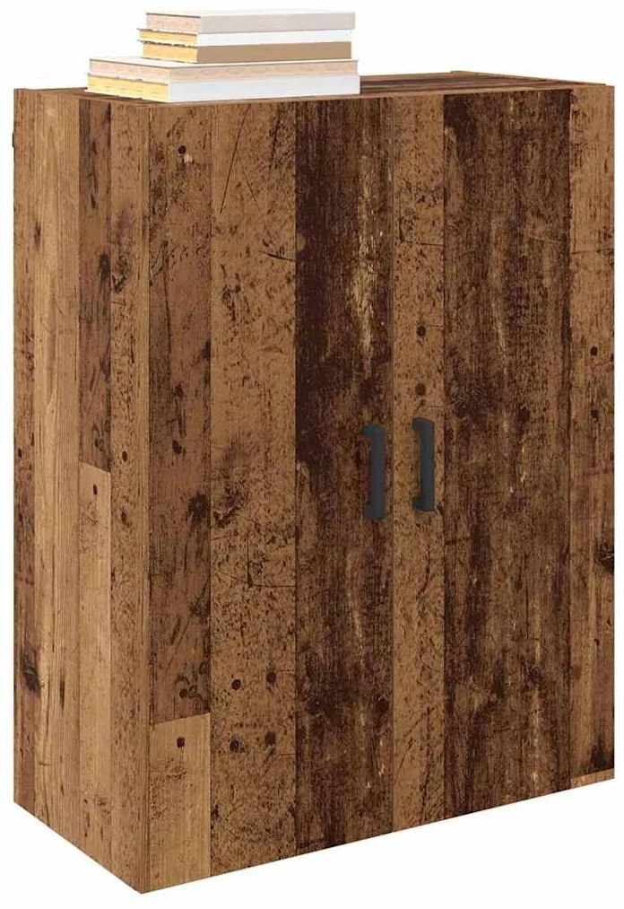 Fali Szekrények 2 pcs Régi fa 69.5 x 34 x 90 cm Faanyag