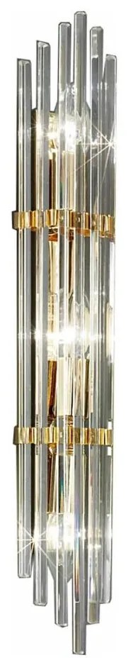 Kolarz 0342.63.3 - Fali lámpa ONTARIO 3xE14/40W/230V 60 cm 24K arany