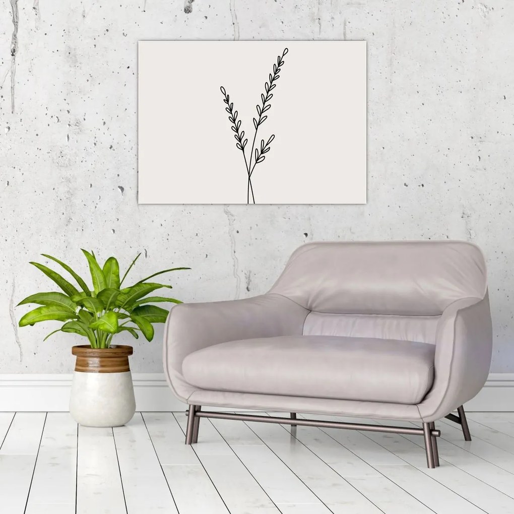 Üveg kép - rét virág N⁰2 (70x50 cm)