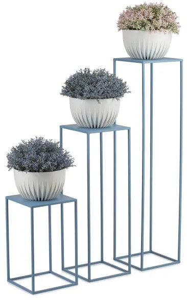 Virágállvány 70x24 cm kék