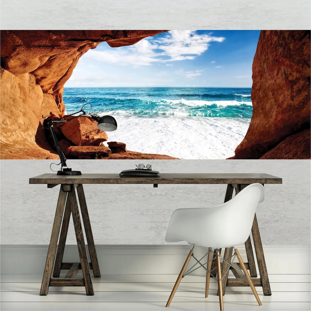 Fotótapéta Barlang és Óceán Paradicsomi sarok Tengeri kapu 250x104 +ragasztó