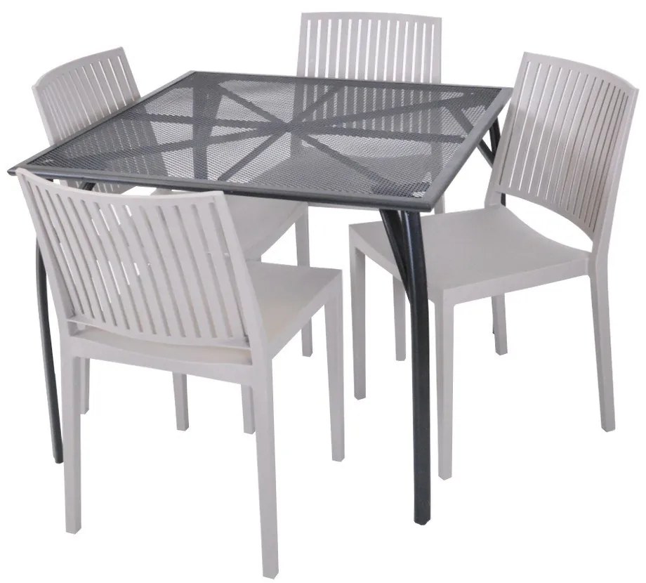 Bézs műanyag kerti szék Bars - Rojaplast