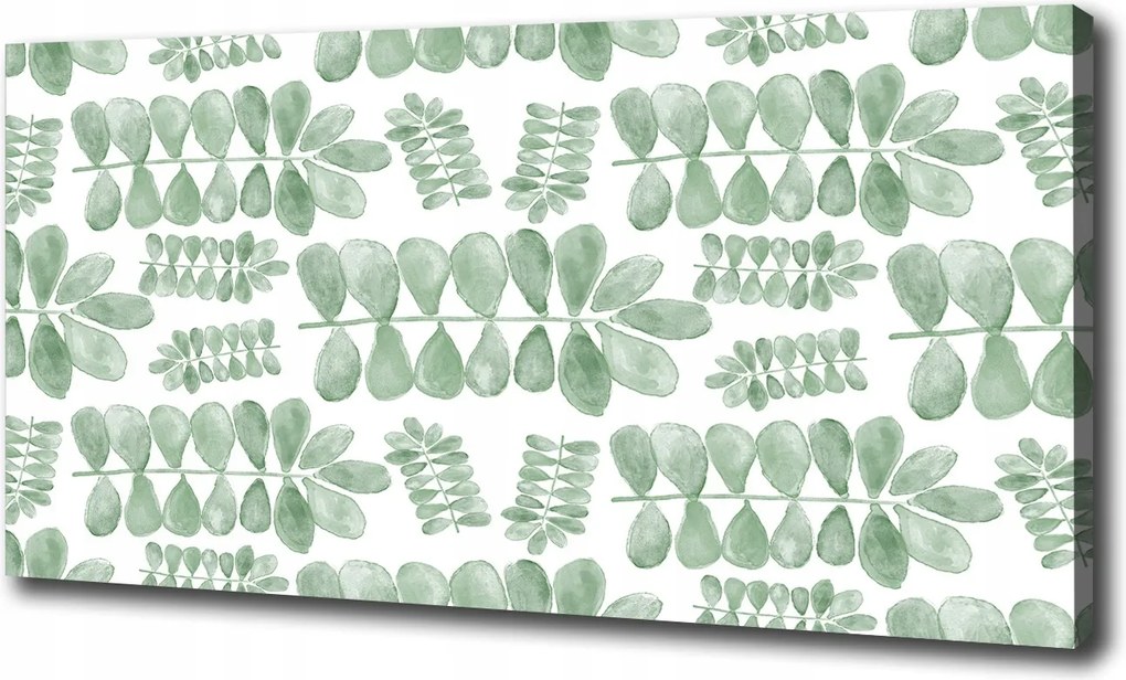 Vászonkép Zöld levelek 100x70 cm